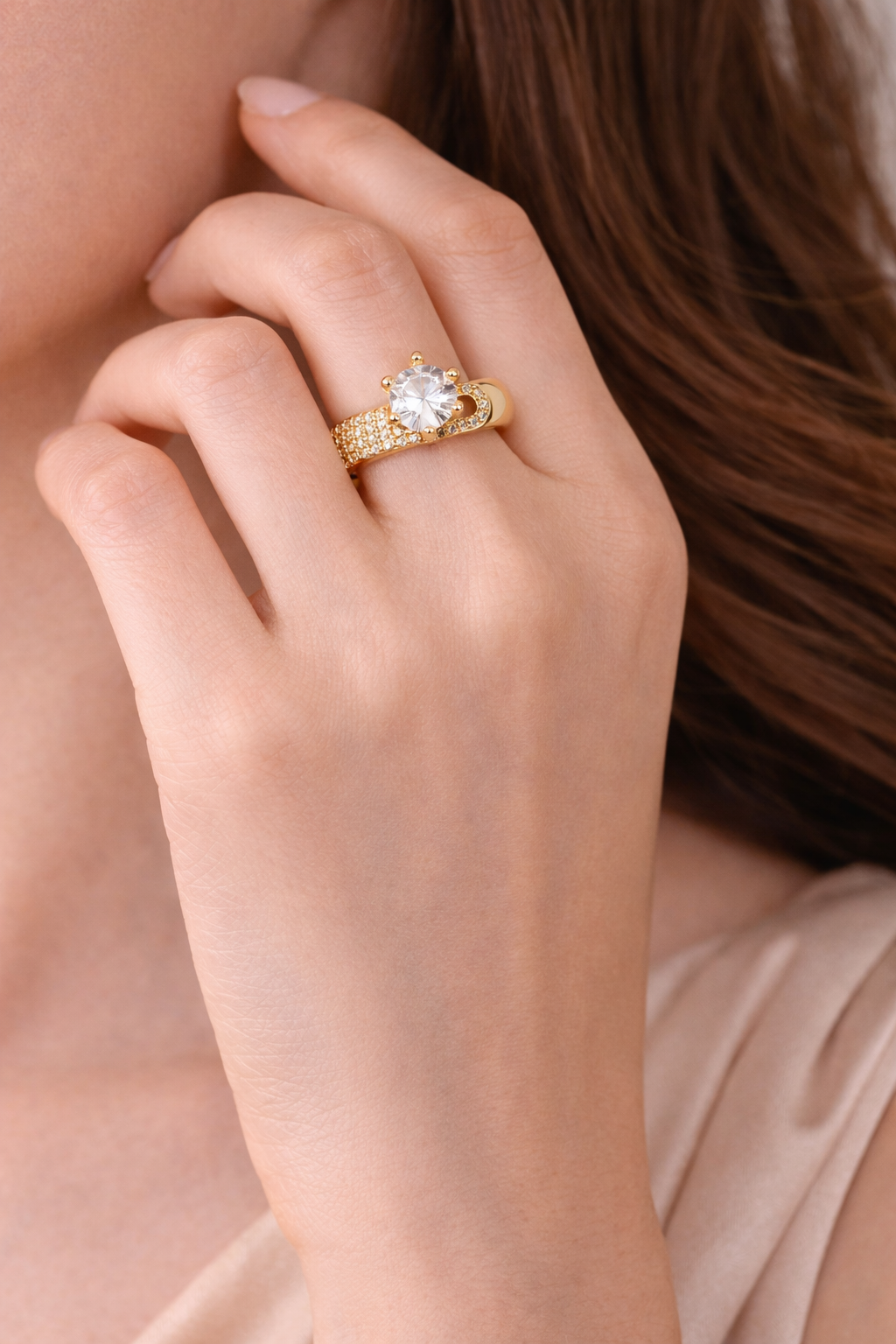 Luxe Adjustable Gold Ring