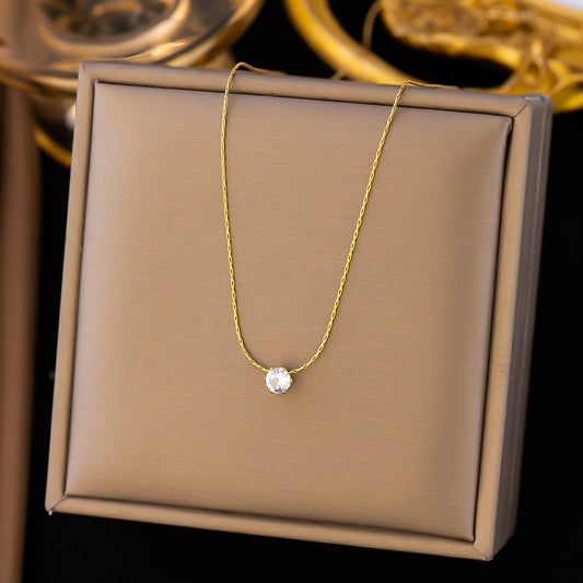 Minimal Diamond Pendant