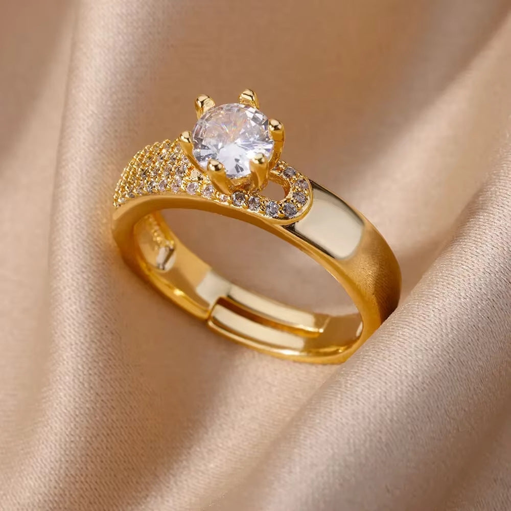 Luxe Adjustable Gold Ring