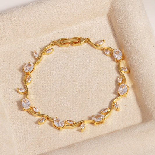 Crystal Glow Tulip Bracelet