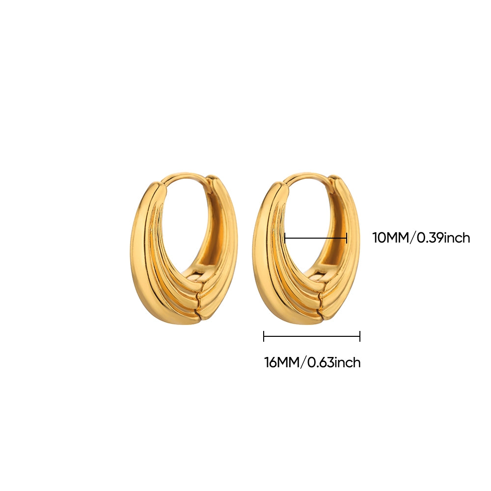 Classic Gold Huggie Hoops