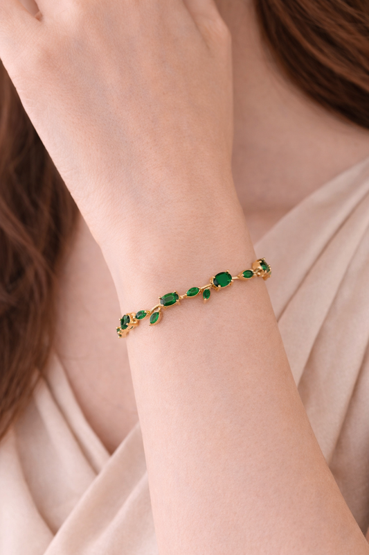 Emerald Luxe Tulip Bracelet