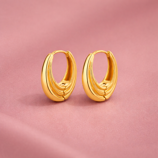 Classic Gold Huggie Hoops