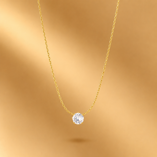 Minimal Diamond Pendant