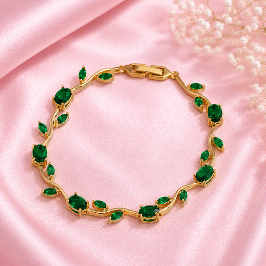Emerald Luxe Tulip Bracelet