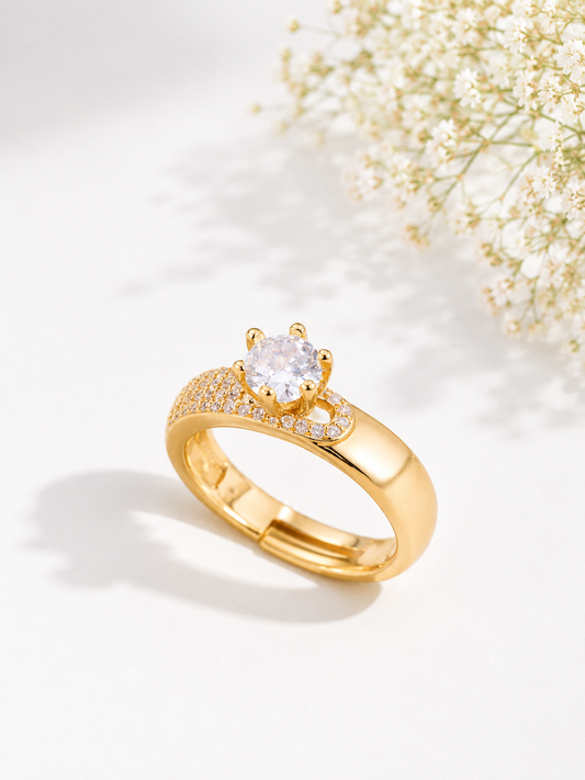 Luxe Adjustable Gold Ring